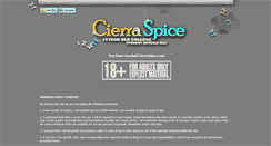 Desktop Screenshot of cierraspice.com