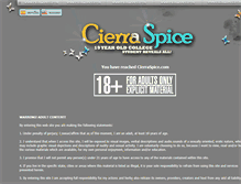 Tablet Screenshot of cierraspice.com